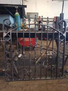 Ornamental Gates With Leaves and Vines Blacksmith Hand Made