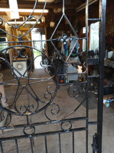 Old Church Gates Scrolls Welded and refurbished.