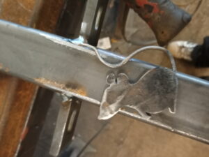 Steel Mouse Made of Metal