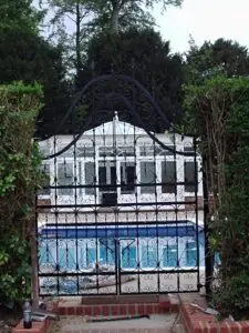 Hand Made gates with Rivets and scrolls